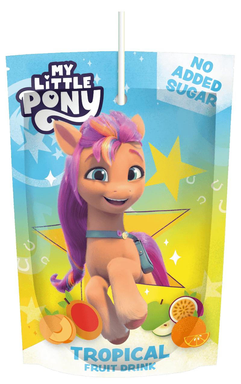 MY LITTLE PONY Tropical Fruit Pouch Drink | No Added Sugar - SweetieShop