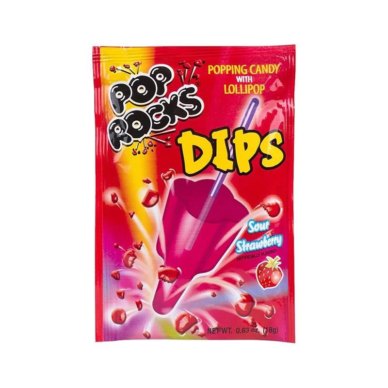 POP ROCKS Dips | Sour Strawberry - SweetieShop