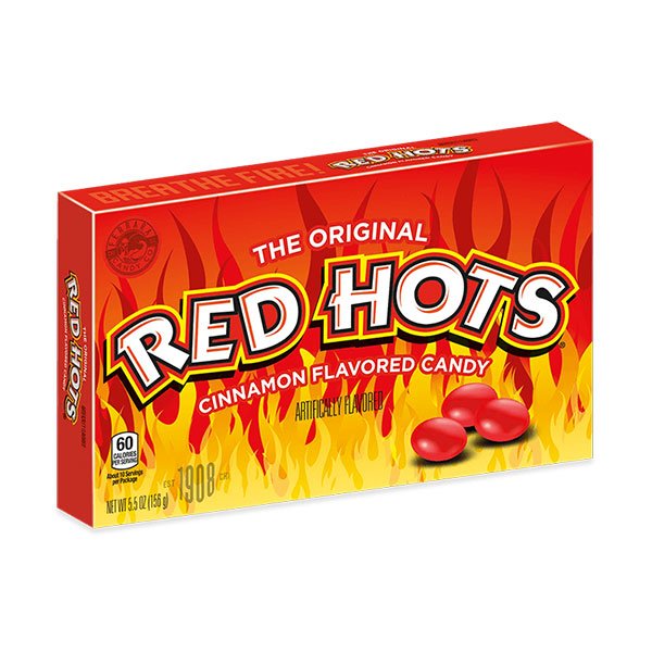 Red Hots Cinnamon Candy Video Box | 156g - SweetieShop