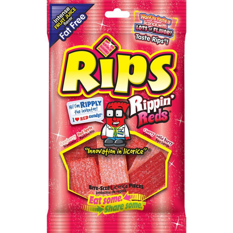RIPS Bite Size Pieces | Rippin Reds Peg Bag - SweetieShop