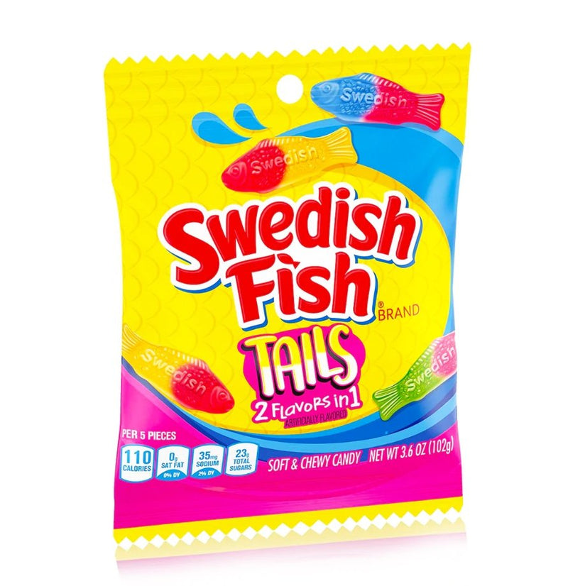 SWEDISH FISH Assorted Big Tails | 102g - SweetieShop