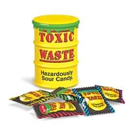TOXIC WASTE Sour Candy Yellow Drum - SweetieShop
