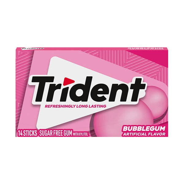 TRIDENT Gum Bubble Gum | 14 Pieces - SweetieShop
