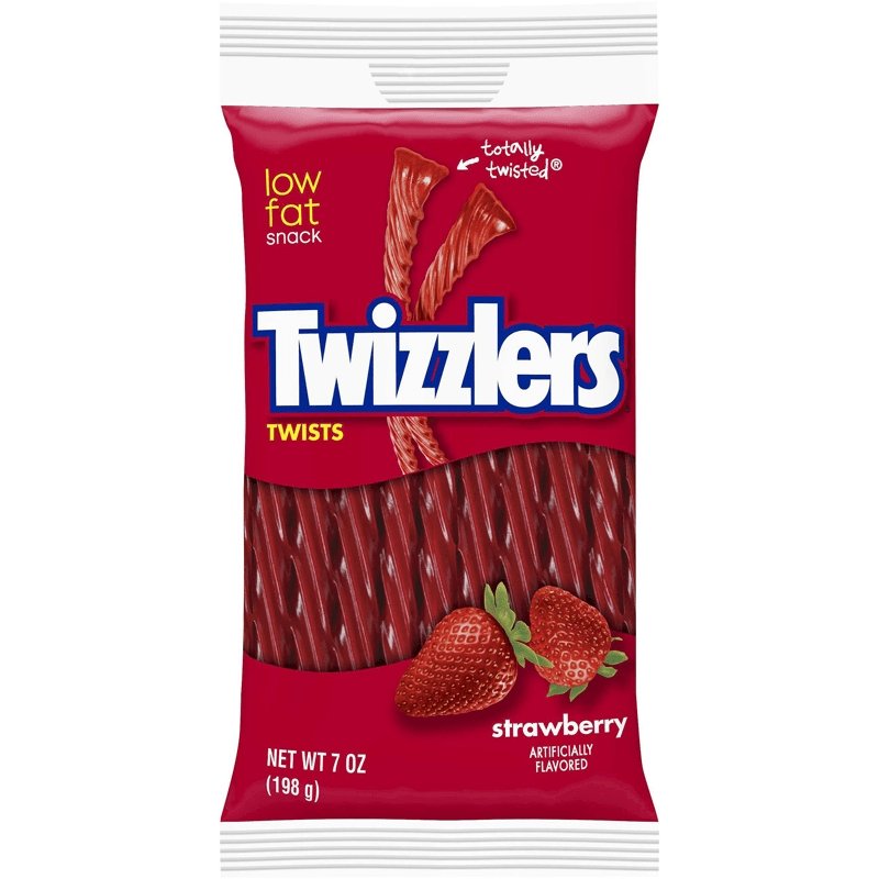 TWIZZLERS Strawberry Twists PegBag | 198g - SweetieShop