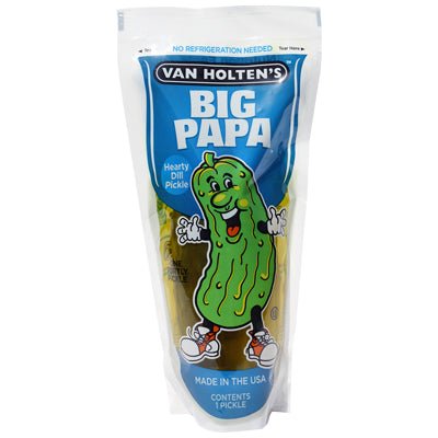 VAN HOLTENS Big Papa Dill Pouched Pickle | King Size - SweetieShop