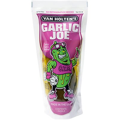 VAN HOLTENS Garlic Joe Kosher Pouched Pickle | King Size - SweetieShop
