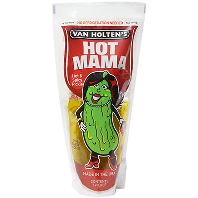 VAN HOLTENS Hot Mama-Hot Pouched Pickle | King Size - SweetieShop