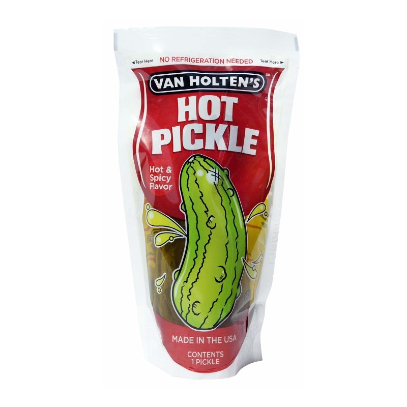 VAN HOLTENS Large Hot Pouched Pickle - SweetieShop